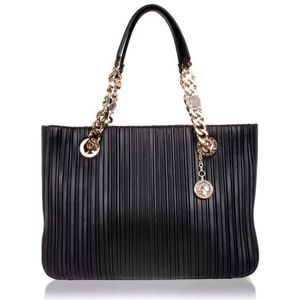 BVLGARI Bulgari PLEATED calf tote